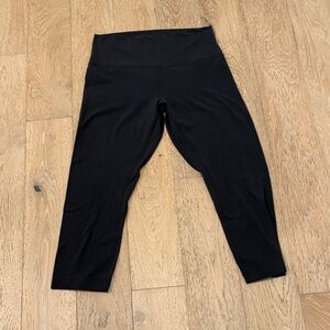 Dark gray lululemon  Leggings. Size 10. 3/4 length.